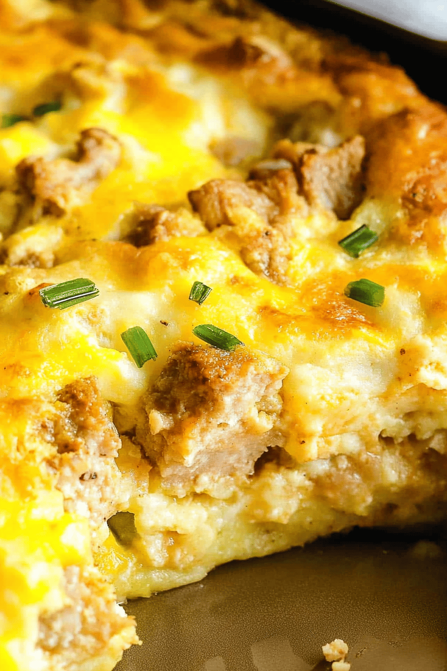 Breakfast Casserole Recipe Final Dish Presentation