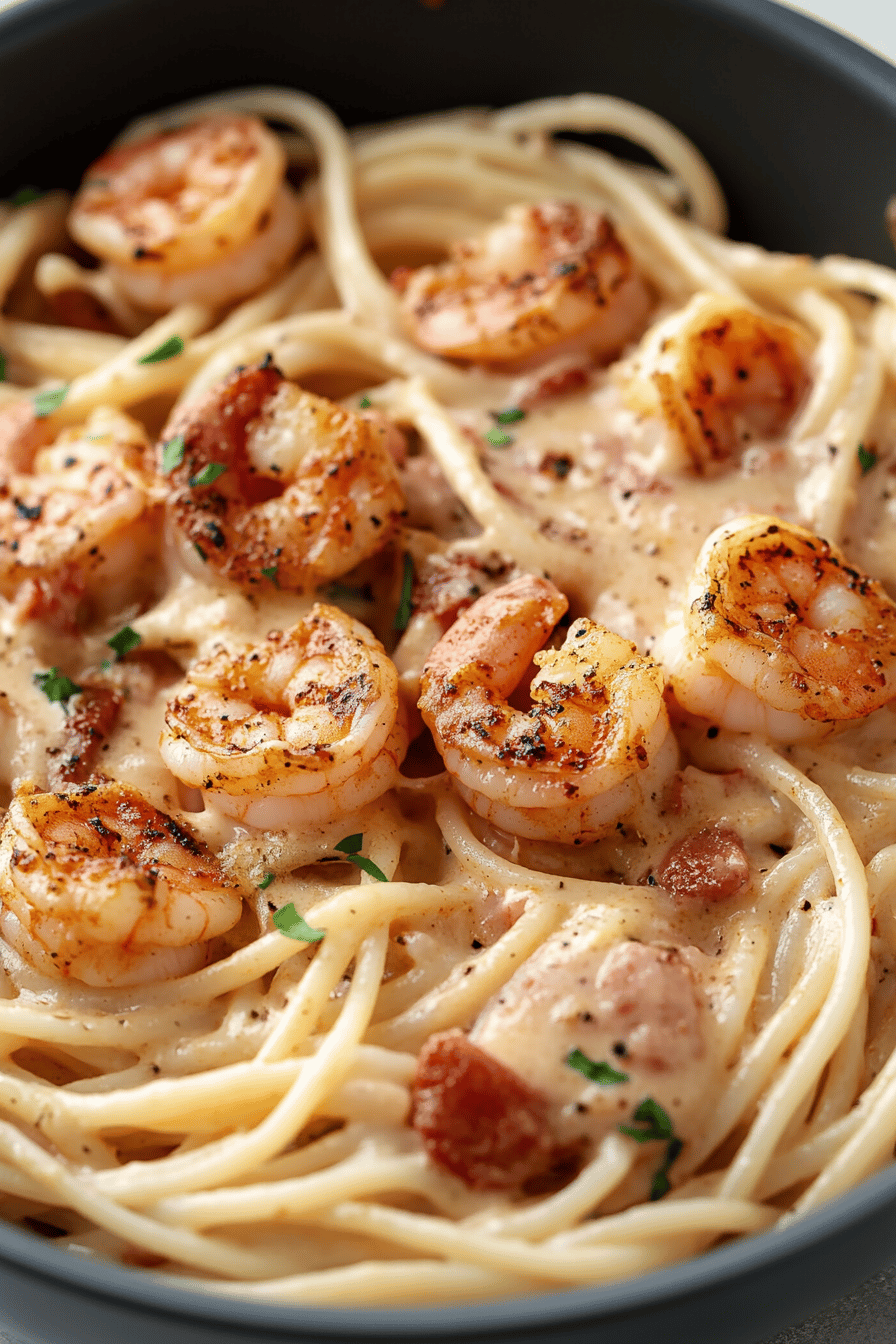 Cajun Shrimp Pasta final dish beautifully presented and ready to serve