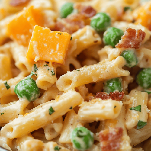 Cheddar Bacon Ranch Pasta Salad