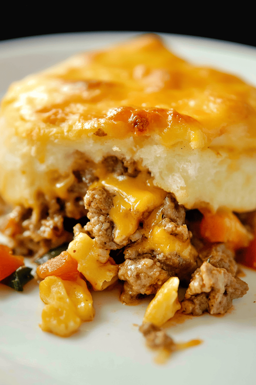 Cheeseburger Casserole Final Dish Presentation