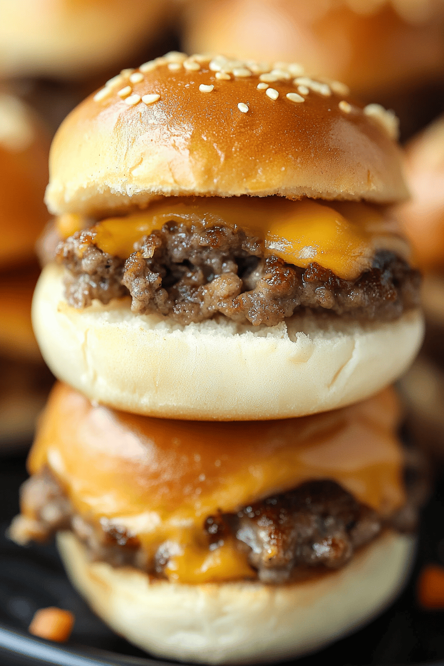 Cheeseburger Sliders ingredients organized and measured on kitchen counter