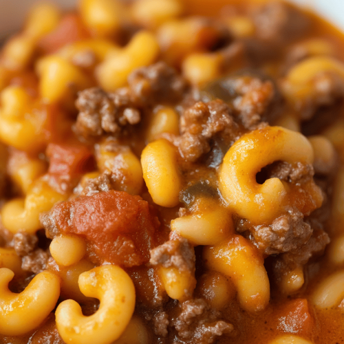 Cheesy Beef Goulash