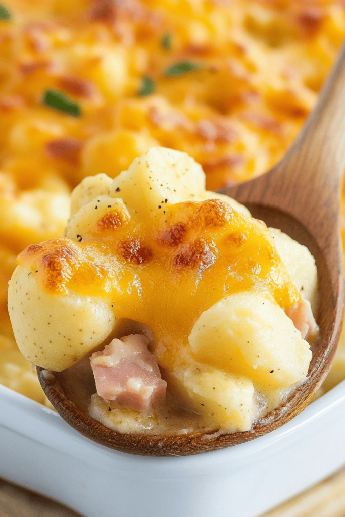 Cheesy Ham and Potato Casserole