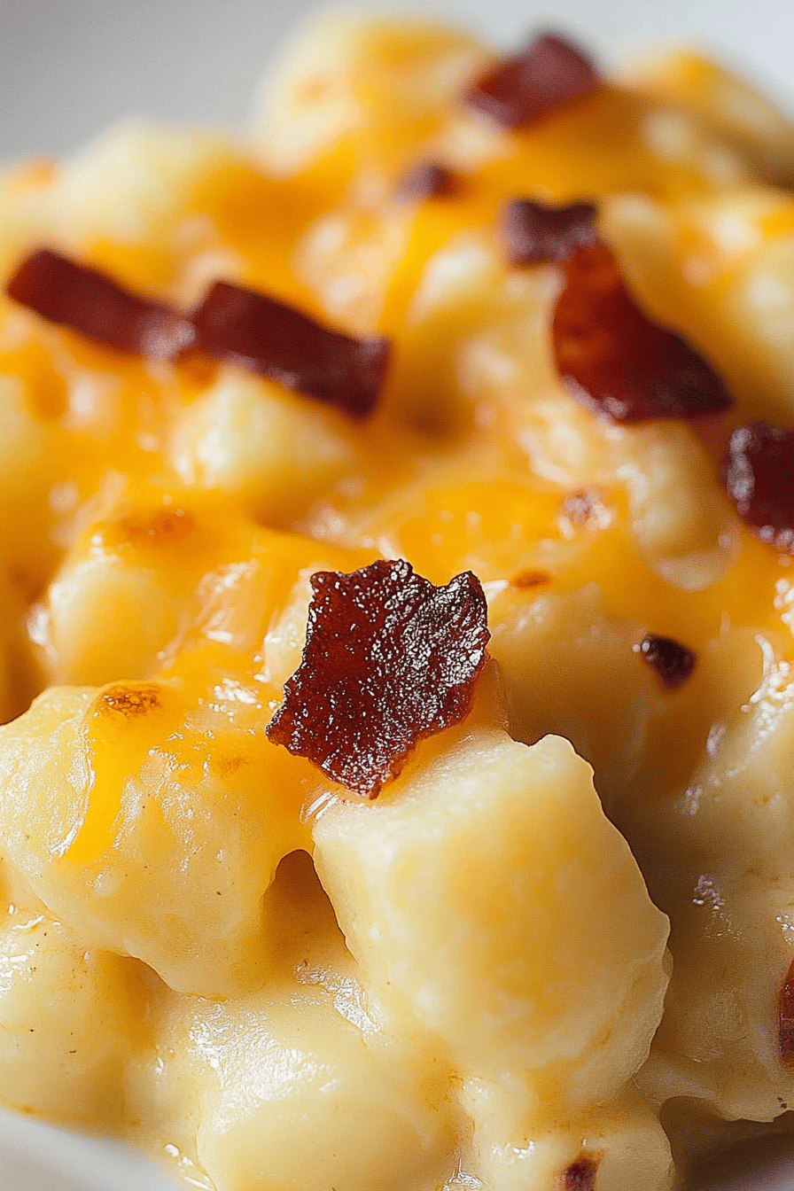 Cheesy Potato Casserole final dish beautifully presented and ready to serve