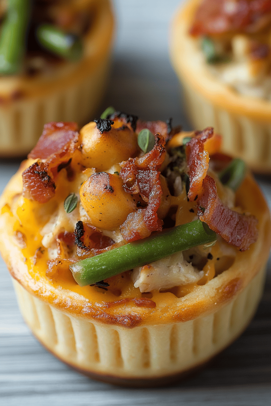 Chicken Bacon Ranch Biscuit Cups ingredients organized and measured on kitchen counter