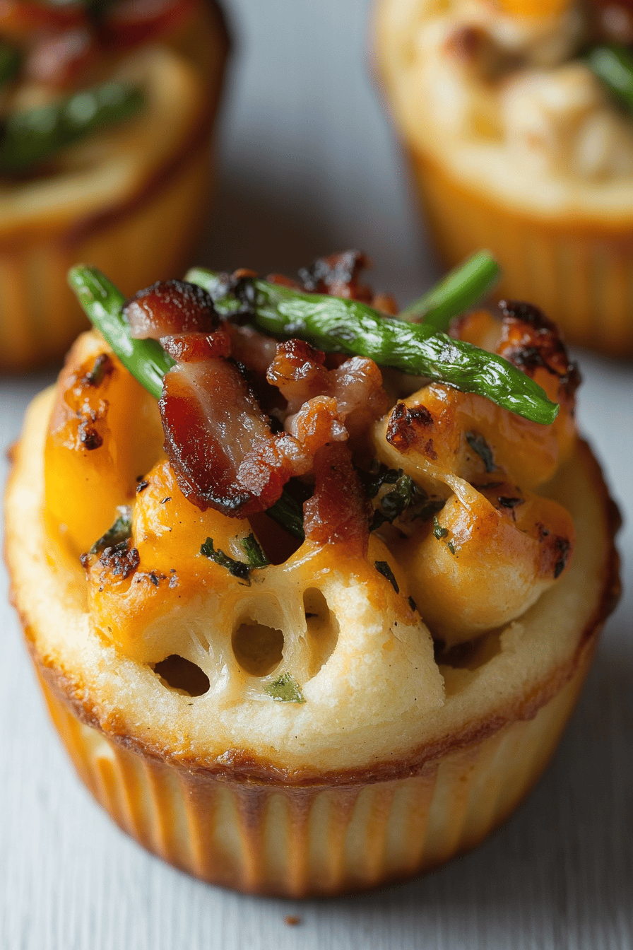 Chicken Bacon Ranch Biscuit Cups final dish beautifully presented and ready to serve