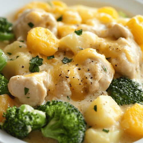 Chicken Broccoli Potato Casserole