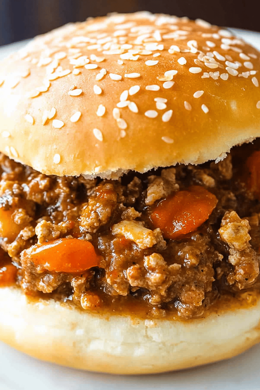 Chicken Gumbo Sloppy Joes Final Dish Presentation