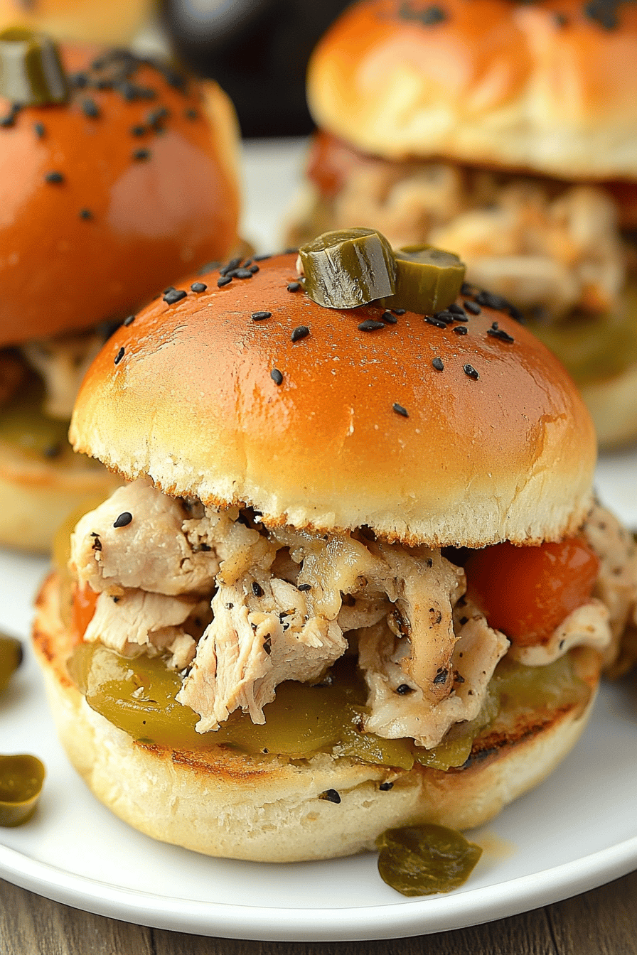 Chicken Philly Sliders slice on plate showing perfect texture and swirl pattern