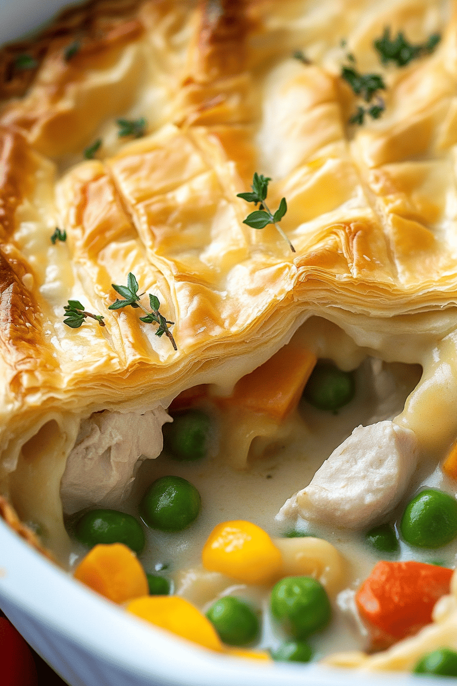Chicken Pot Pie Phyllo Dough ingredients organized and measured on kitchen counter
