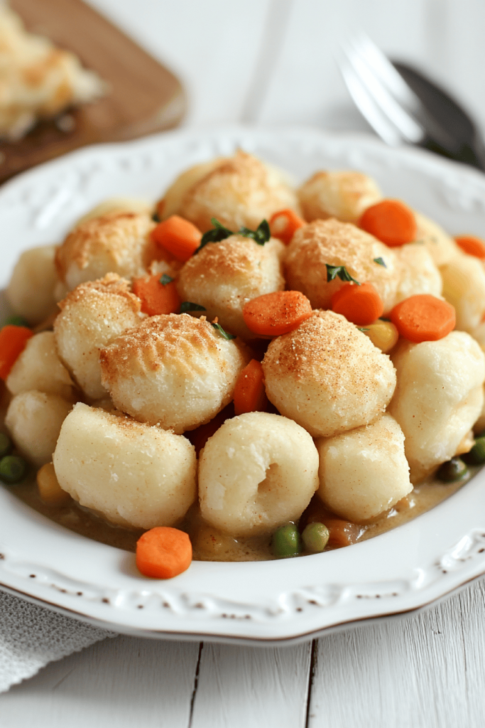 Chicken Pot Pie Tater Tot Casserole