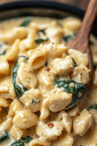 Chicken Spinach Alfredo