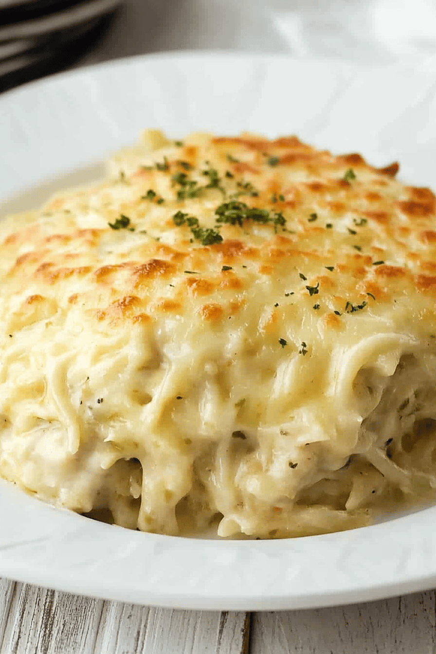 Chicken Tetrazzini Recipe Final Dish Presentation