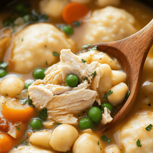 Chicken and Dumplings with Tortillas