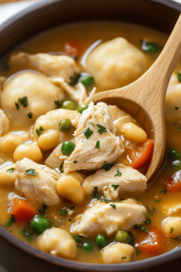 Chicken and Dumplings with Tortillas