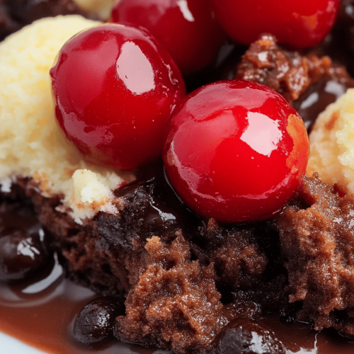 Chocolate Cherry Dump Cake
