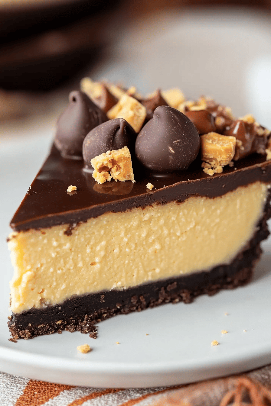 Chocolate Peanut Butter Pie ingredients organized and measured on kitchen counter