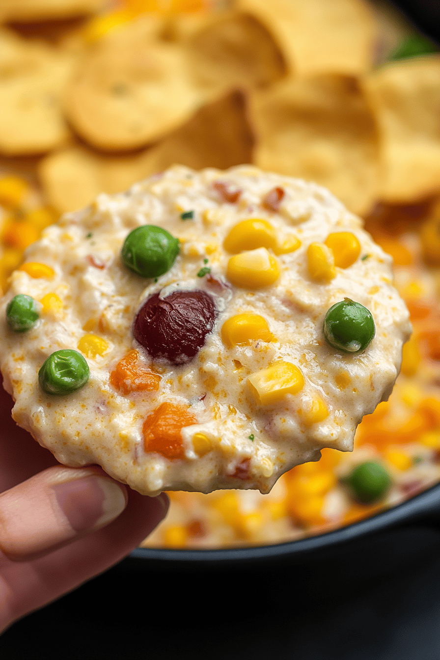 Cracked Out Corn Dip final dish beautifully presented and ready to serve