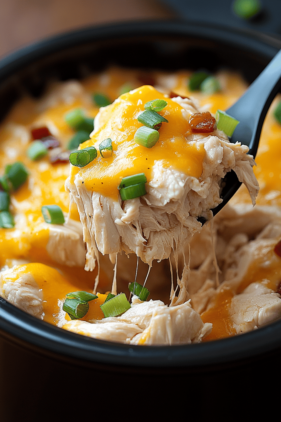 Crock Pot Crack Chicken final dish beautifully presented and ready to serve