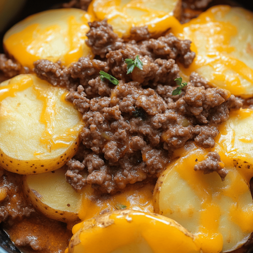 Crock-Pot Hamburger Potato Casserole