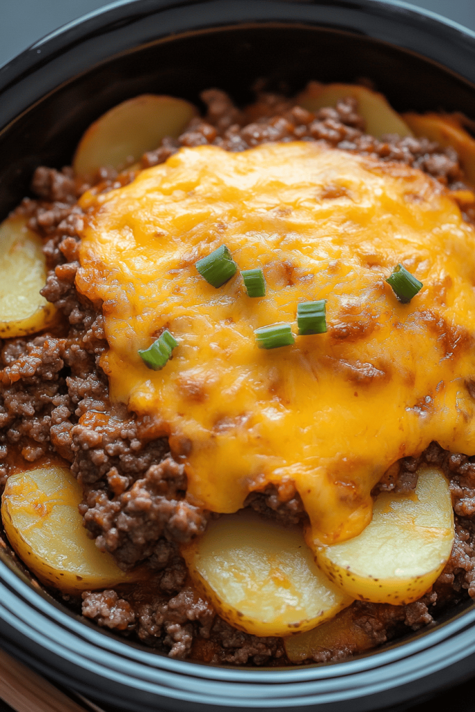 Crock-Pot Hamburger Potato Casserole