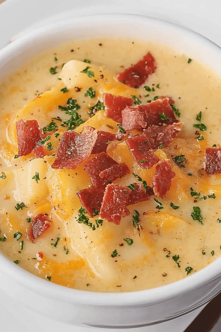 Crock Pot Loaded Potato Soup ingredients