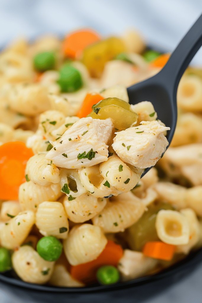 Dill Pickle Chicken Pasta Salad
