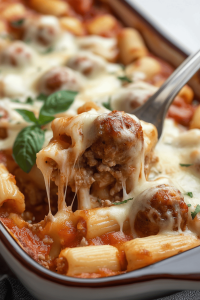 Dump Bake Meatball Casserole