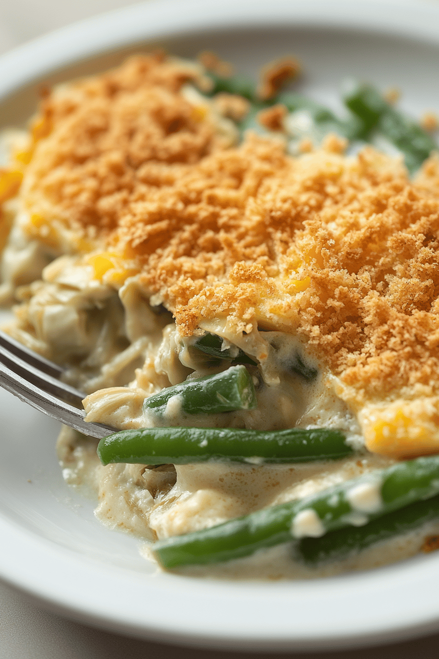 Green Bean Artichoke Casserole Recipe final dish beautifully presented and ready to serve