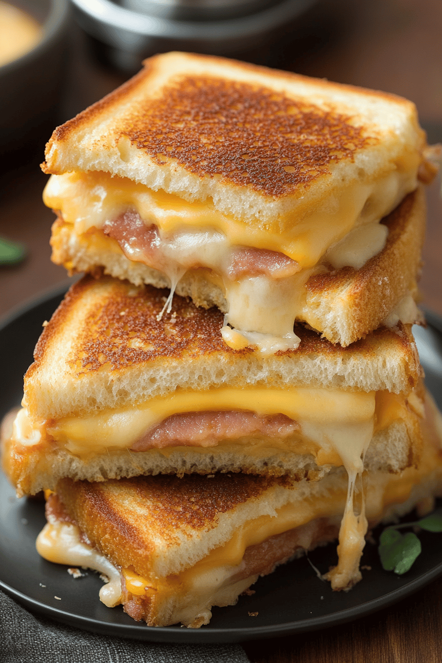 Grilled Cheese Sliders final dish beautifully presented and ready to serve