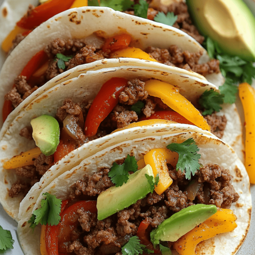 Ground Beef Fajitas