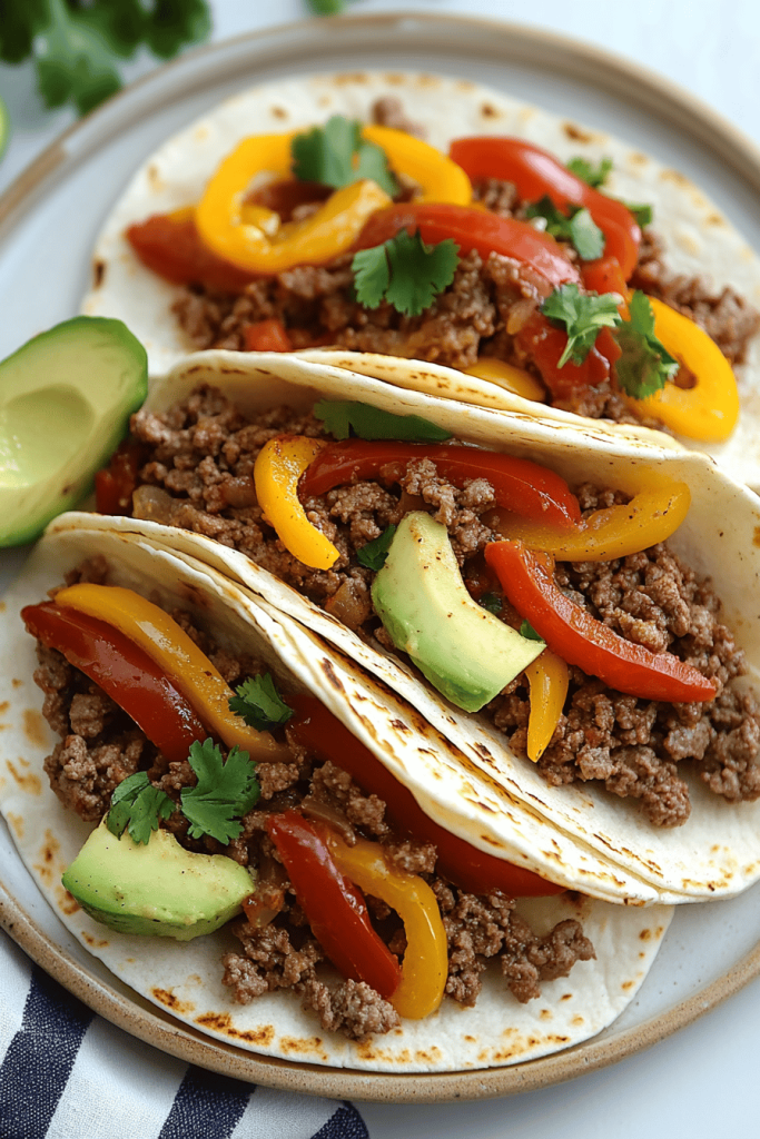 Ground Beef Fajitas