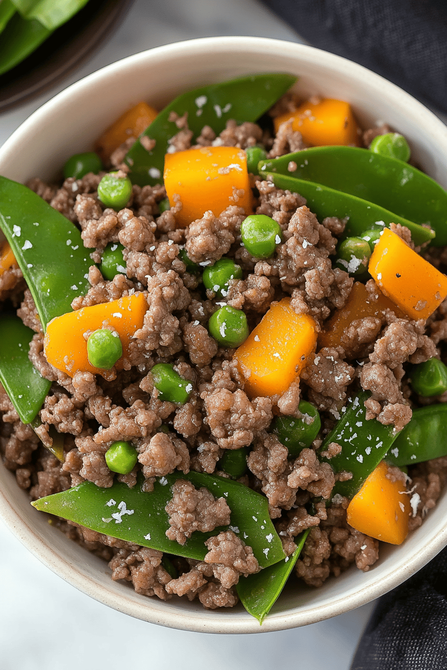 Ground Beef Stir-Fry final dish beautifully presented and ready to serve