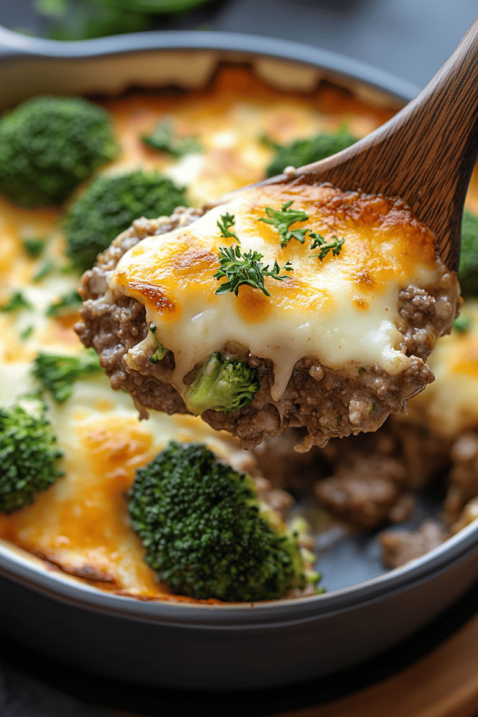 Ground Beef and Broccoli Casserole