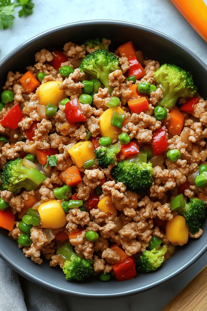 Ground Turkey Stir Fry