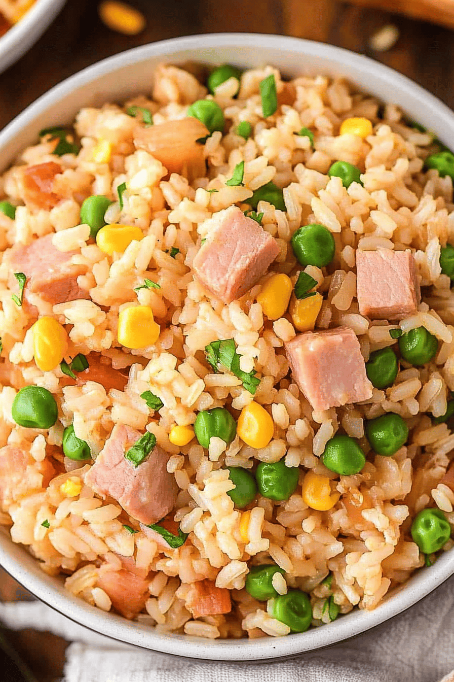Ham Fried Rice Recipe ingredients