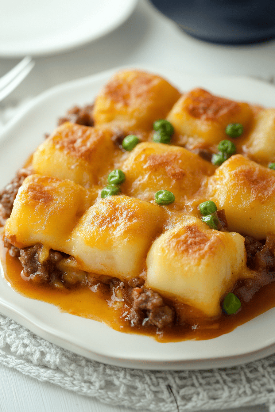 Hamburger Tater Tot Casserole ingredients organized and measured on kitchen counter