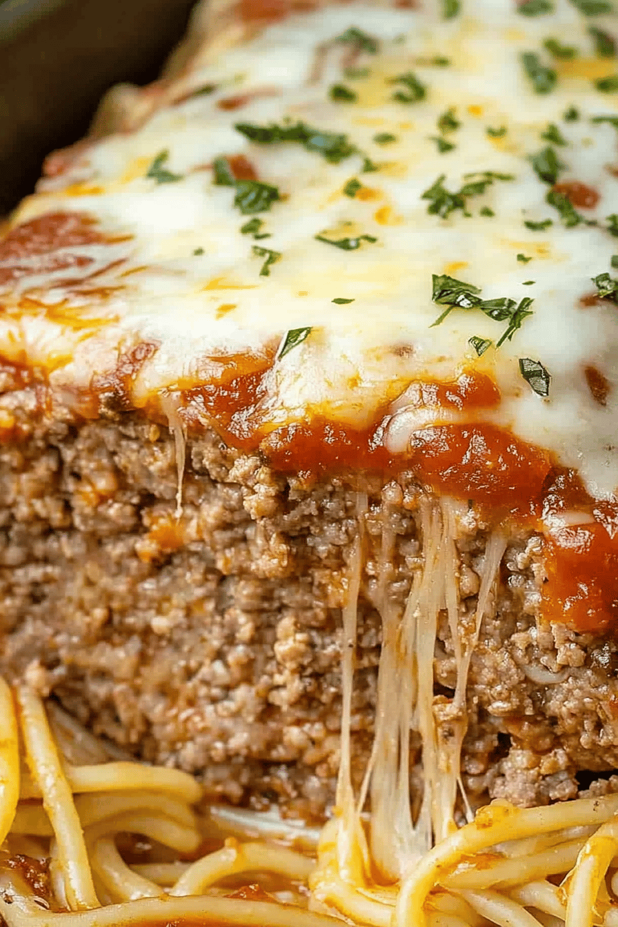 Italian Meatloaf Recipe Final Dish Presentation