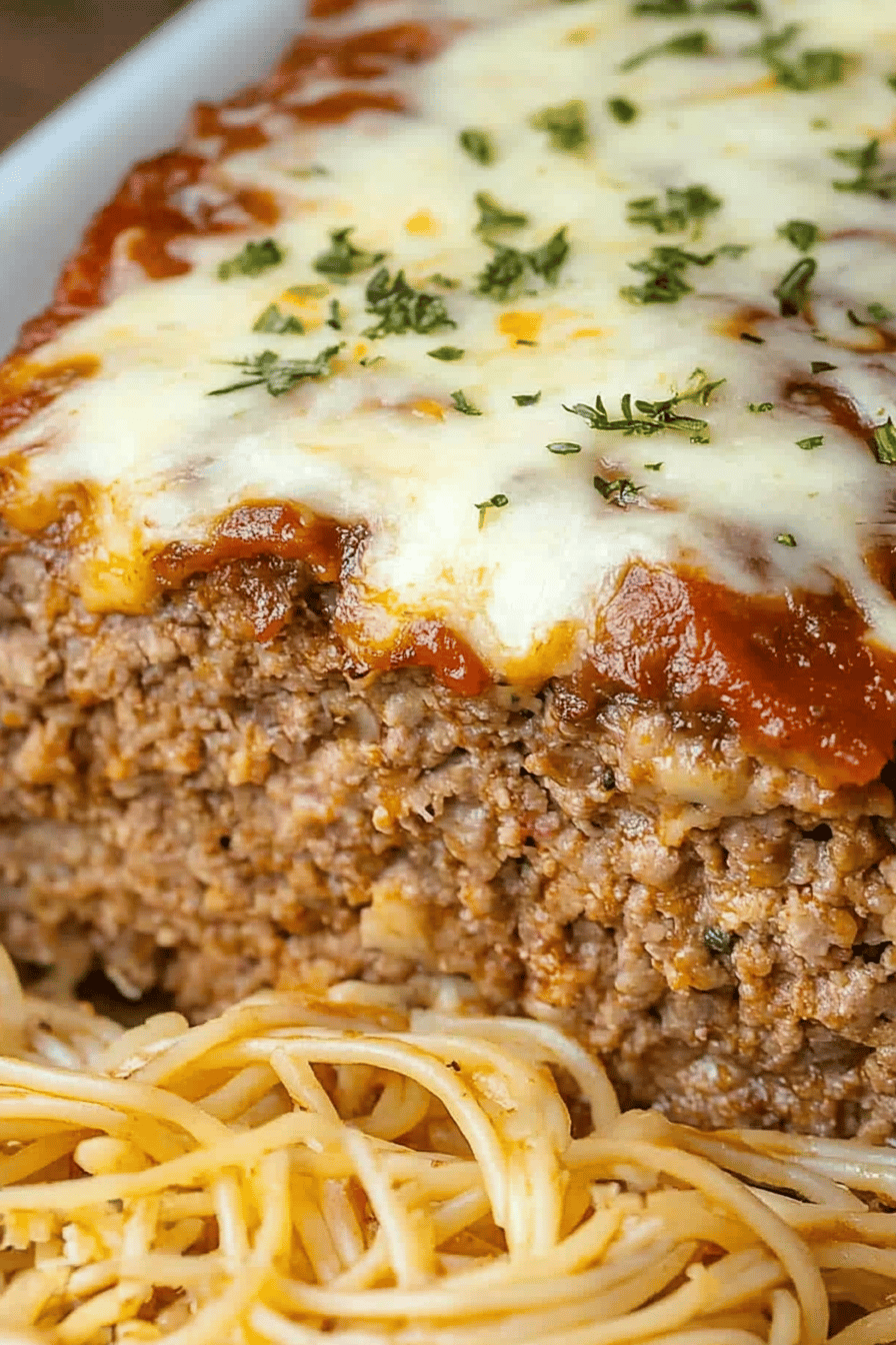 Italian Meatloaf Recipe Final Dish Presentation
