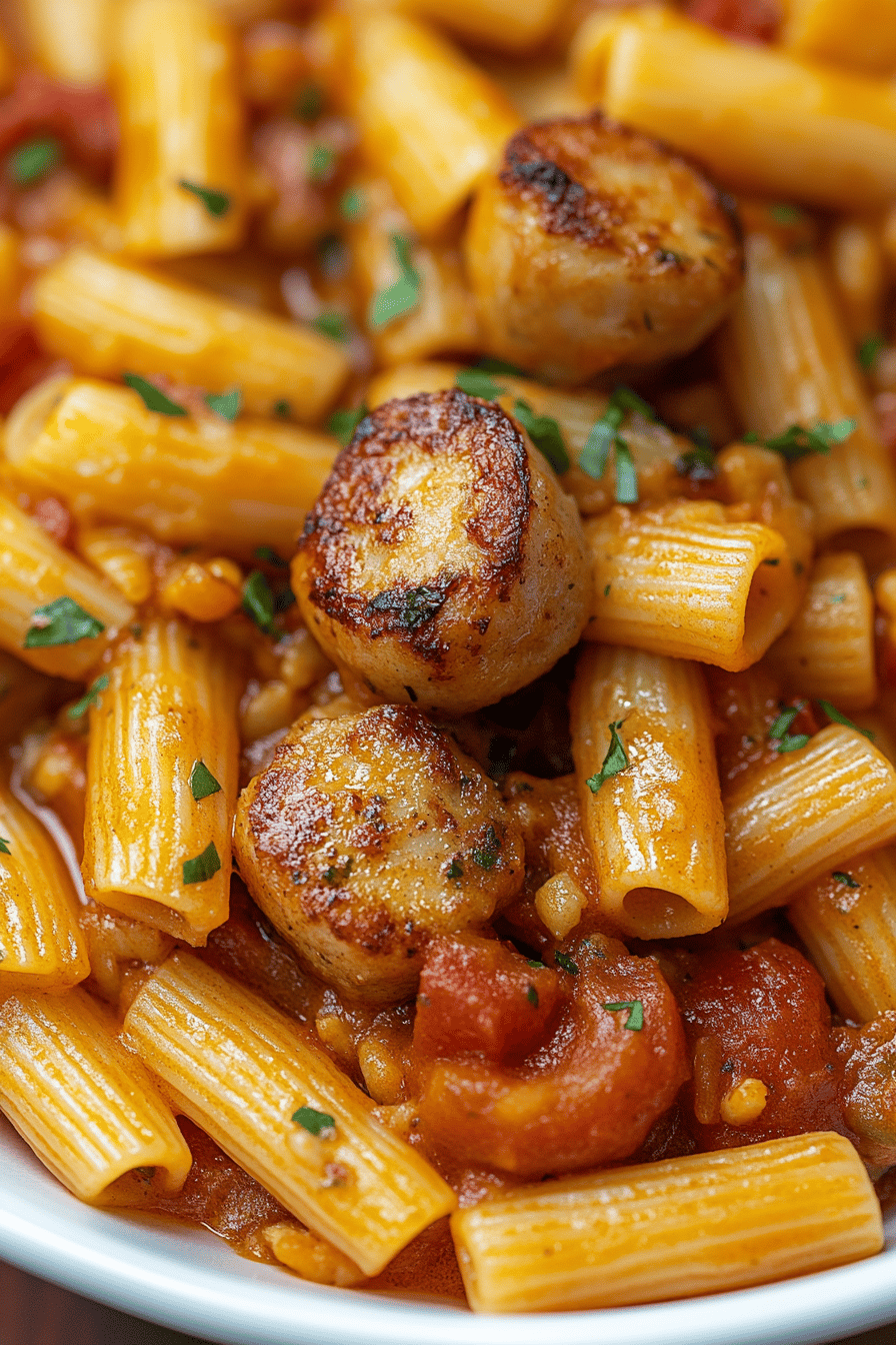 Jambalaya Pasta Recipe final dish beautifully presented and ready to serve