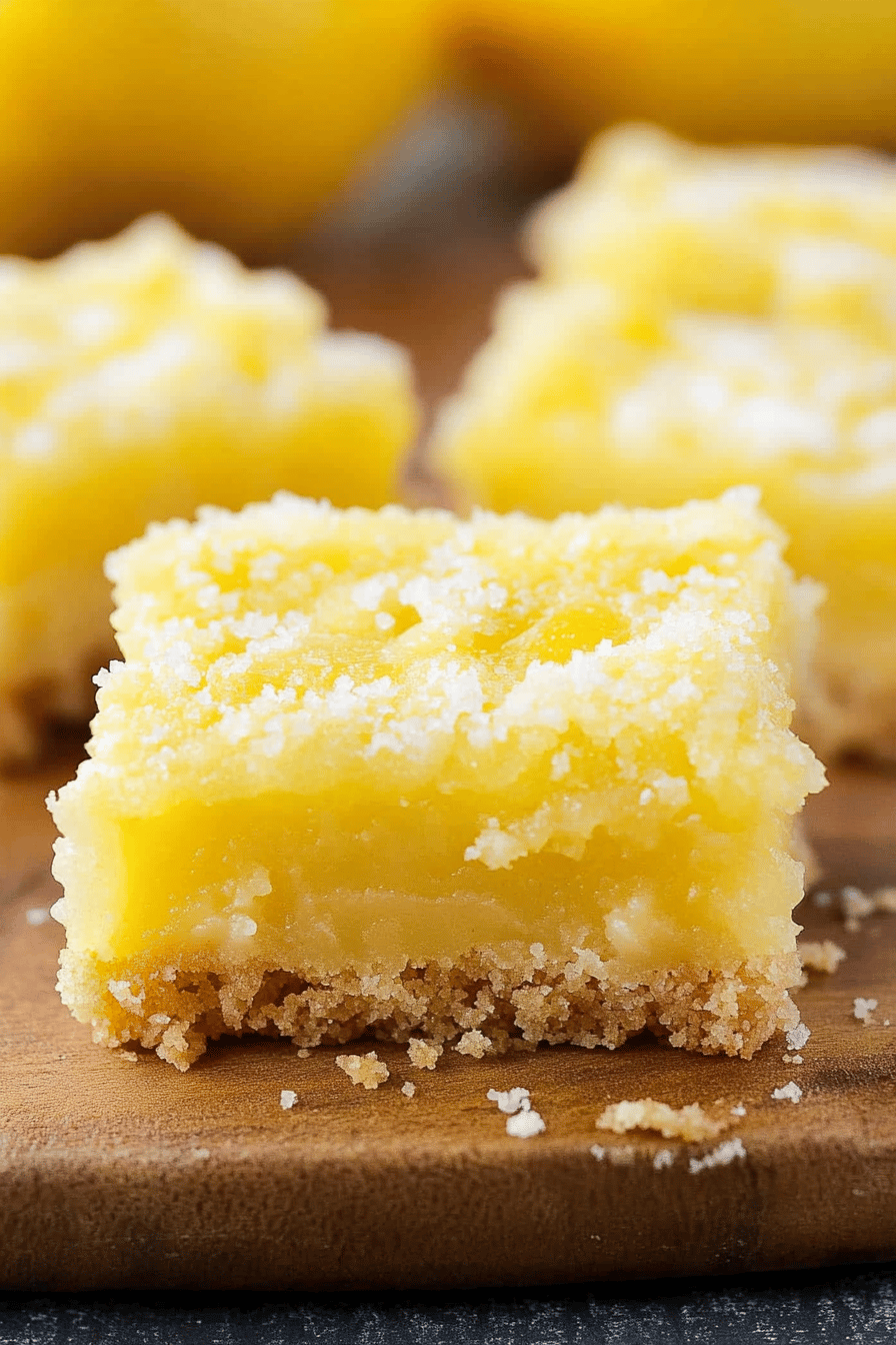 Lemon Bars Recipe final dish beautifully presented and ready to serve