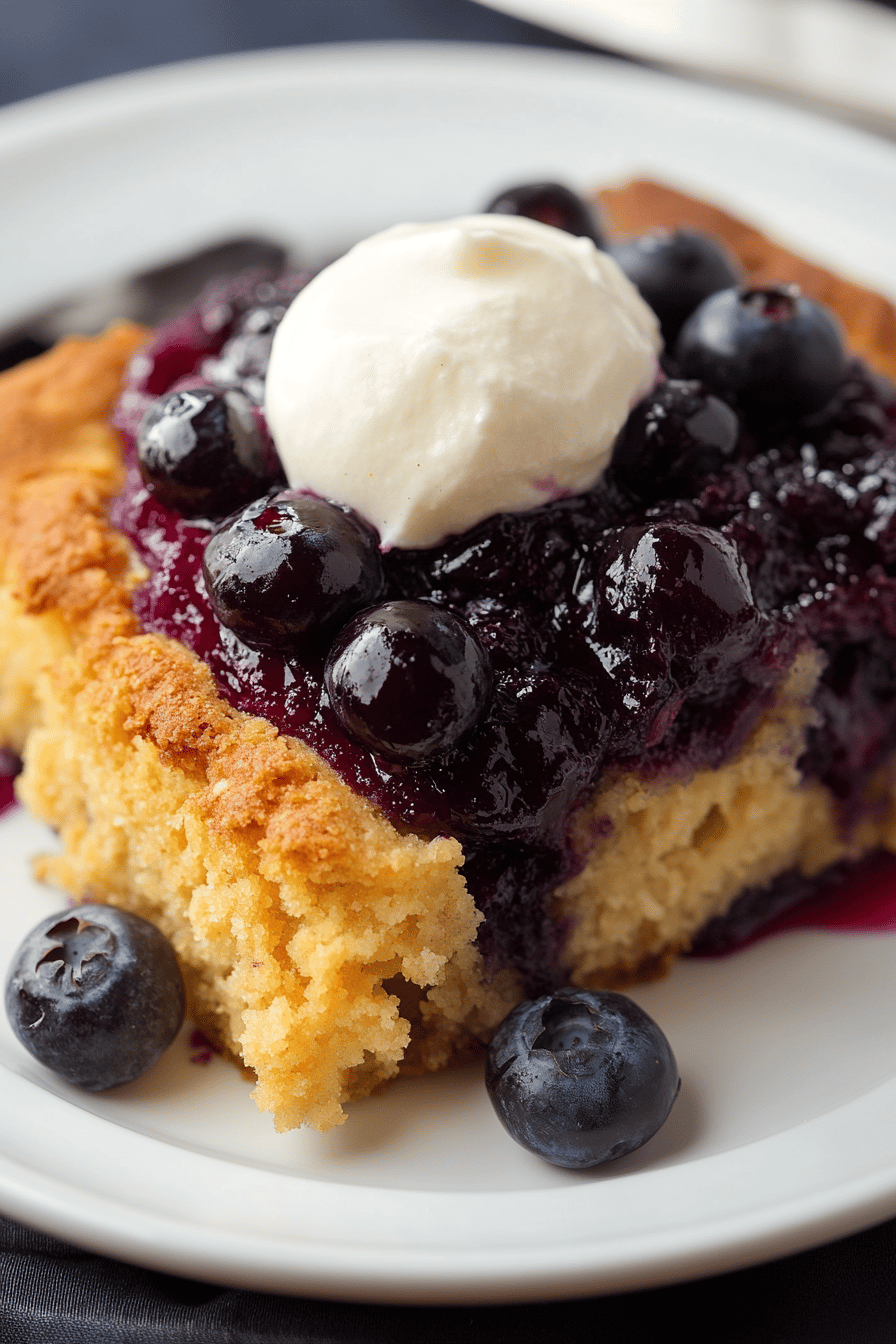 Lemon Blueberry Cobbler ingredients organized and measured on kitchen counter