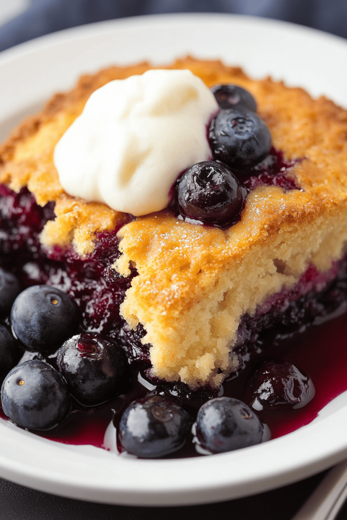 Lemon Blueberry Cobbler