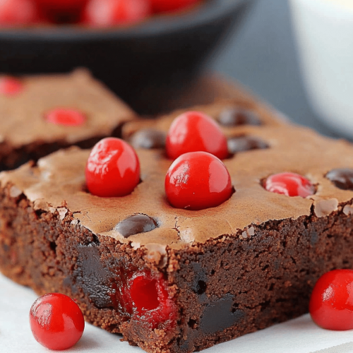 Maraschino Cherry Brownies
