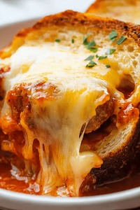Meatball Sub Grilled Cheese Casserole