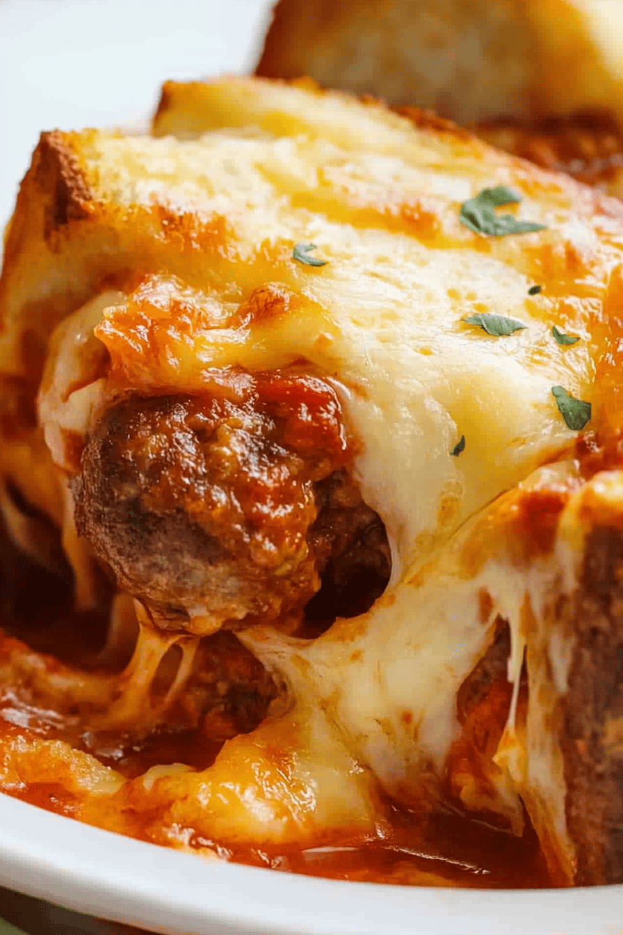Meatball Sub Grilled Cheese Casserole ingredients