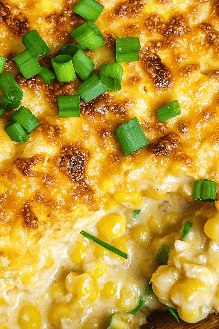 Mexican Corn Casserole Final Dish Presentation