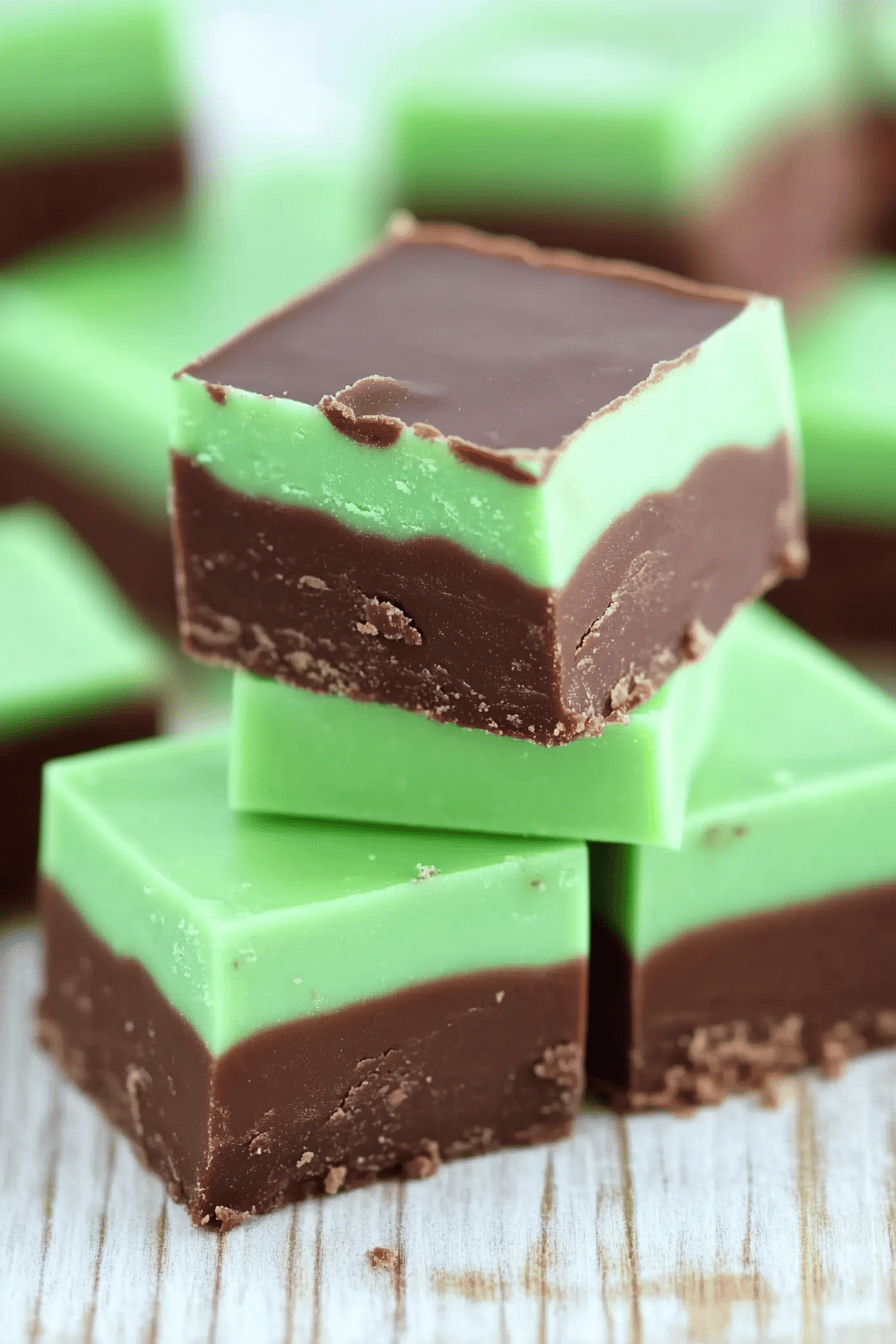 Mint Chocolate Fudge ingredients organized and measured on kitchen counter