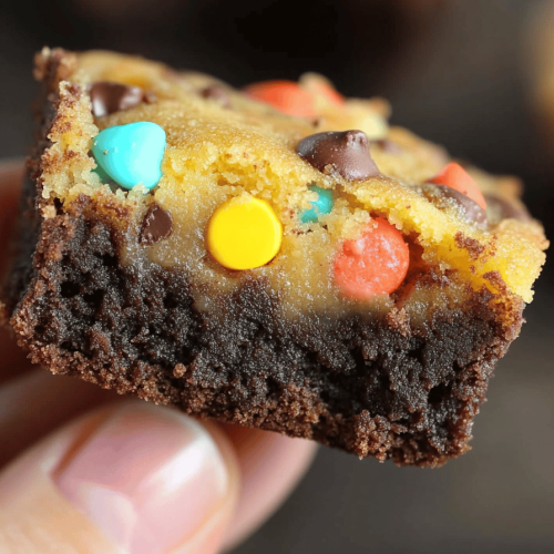 Monster Cookie Brownie Cups