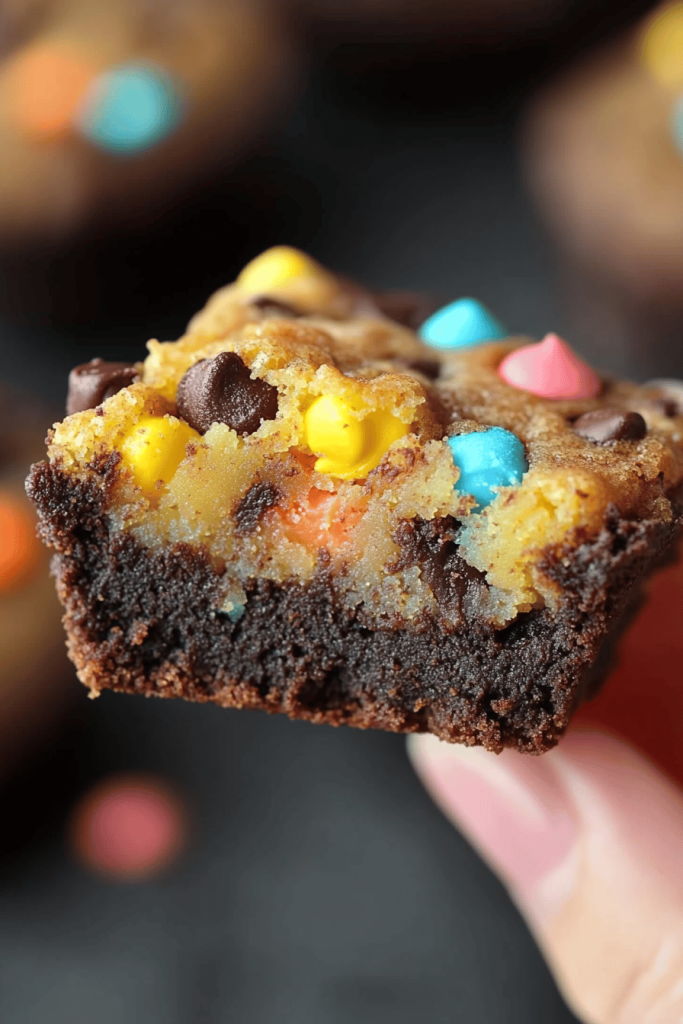 Monster Cookie Brownie Cups